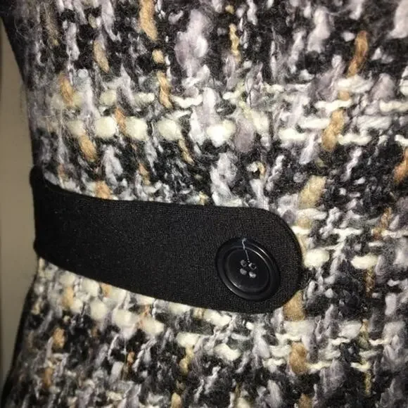 Doncaster Mixed Media Nubby Tweed Zip Jacket Small EUC - Picture 4 of 8